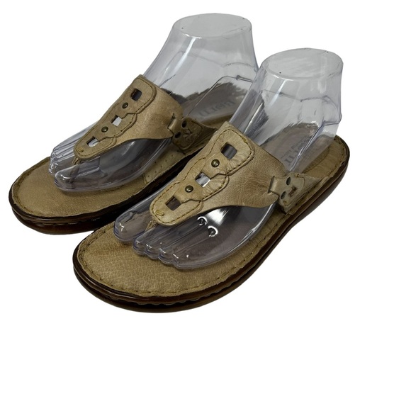 Born Leather Tan Sandal Women’s Size 8 - Picture 2 of 13